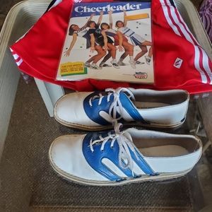 Vintage Cheerleader Supply Co Color Pacers Super Stripe Saddle Shoes